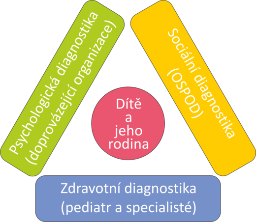 Schéma diagnostiky dítěte v PPPD